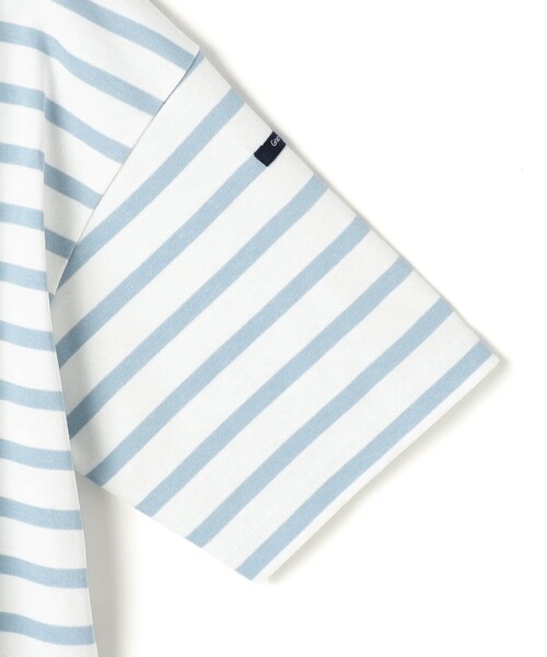 Grand PARK(グランドパーク)の「日本製デラヴェ天竺 半袖Tシャツ ボーダー/シーズンカラー(Tシャツ/カットソー・レディース・ブルー/サックスブルー/イエロー・FREE)」の11枚目の写真