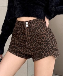 ダブルボタンハイウエスト ショートパンツ
