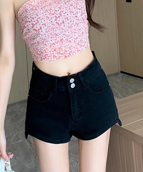 Teem Store(チームストア)の「ダブルボタンハイウエスト ショートパンツ(その他パンツ・レディース・ホワイト/ブラウン系その他/ブラック/ベージュ・S/M)」の22枚目の写真