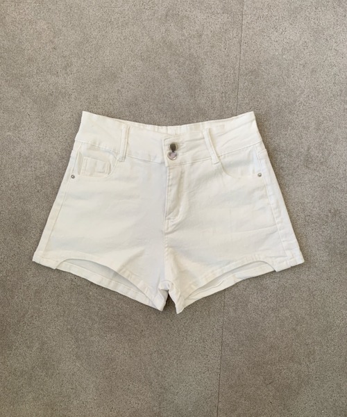 Teem Store(チームストア)の「ダブルボタンハイウエスト ショートパンツ(その他パンツ・レディース・ホワイト/ブラウン系その他/ブラック/ベージュ・S/M)」の7枚目の写真