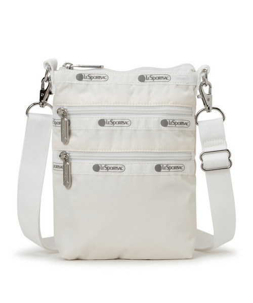 LeSportsac（レスポートサック）の「3 ZIP CROSSBODY メレンゲ2（ショルダーバッグ・レディース・ホワイト・FREE）」の4枚目の写真