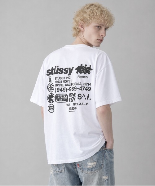 STUSSY(ステューシー)の「【STUSSY】ステューシー DNA DIED HALF T-SHIRTS / 1905038(Tシャツ/カットソー・メンズ・ホワイト/ブラック・MEDIUM/LARGE/X-LARGE)」の1枚目の写真