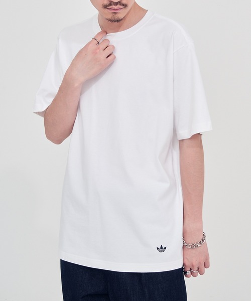 adidas(アディダス)の「【adidas】JP MFY SSL T/ジャパン メイドフォーユー 半袖Tシャツ(Tシャツ/カットソー・メンズ・ホワイト/ブラック・XS/XL/L/M/S)」の3枚目の写真