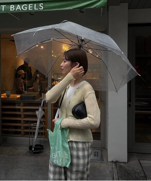 lawgy(ラウジー)の「sheer rib compact long sleeve tops / シアーリブコンパクトロングスリーブトップス(その他トップス・レディース・クリーム/ピンク系・FREE)」の18枚目の写真