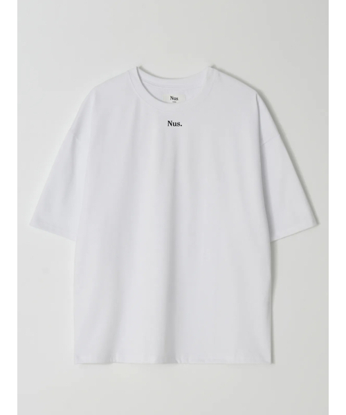 NUS(ナス)の「ミドルロゴ1/2ティー(半袖)ホワイト(Tシャツ/カットソー・メンズ・その他・FREE)」の1枚目の写真