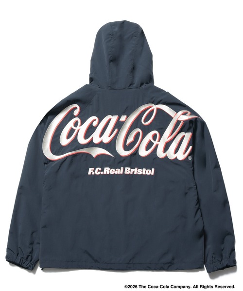 Coca-Cola BIG LOGO WARM-UP JACKET（ナイロンジャケット）｜F.C.Real