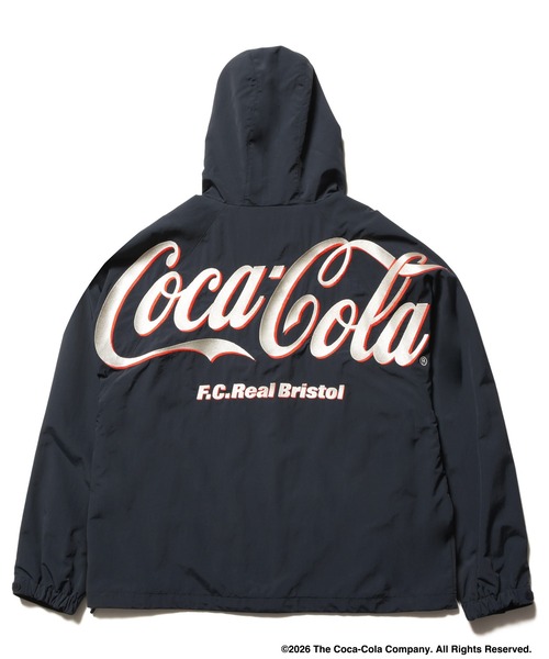 F.C.Real Bristol(エフシーレアルブリストル)の「Coca-Cola BIG LOGO WARM-UP JACKET(ナイロンジャケット・メンズ・グリーン/ネイビー/ブラック・X-LARGE/LARGE/MEDIUM/SMALL/XX-LARGE)」の12枚目の写真