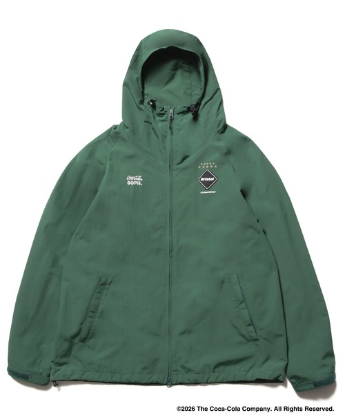 F.C.Real Bristol(エフシーレアルブリストル)の「Coca-Cola BIG LOGO WARM-UP JACKET(ナイロンジャケット・メンズ・グリーン/ネイビー/ブラック・X-LARGE/LARGE/MEDIUM/SMALL/XX-LARGE)」の5枚目の写真