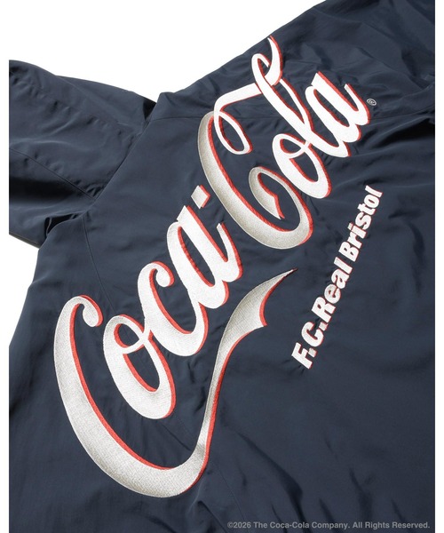 F.C.Real Bristol(エフシーレアルブリストル)の「Coca-Cola BIG LOGO WARM-UP JACKET(ナイロンジャケット・メンズ・グリーン/ネイビー/ブラック・X-LARGE/LARGE/MEDIUM/SMALL/XX-LARGE)」の19枚目の写真