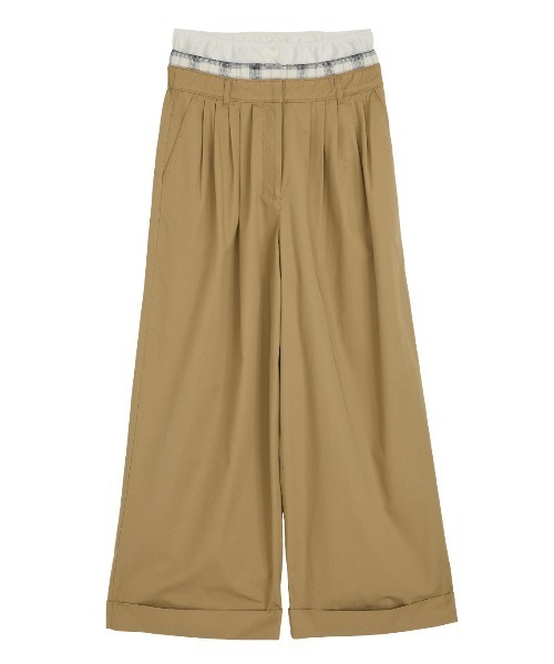 ELCHELE(エルチェレ)の「MULTIPLY WAIST PANTS(チノパンツ・レディース・ベージュ/ネイビー・36/38)」の11枚目の写真