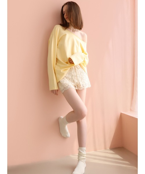 miies miim(ミーエスミーム)の「floral lace shorts(その他パンツ・レディース・アイボリー・FREE)」の10枚目の写真