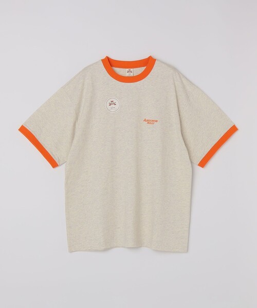 SHIPS（シップス）の「AIRTOWNE: リンガー Tシャツ（Tシャツ/カットソー・メンズ・ネイビー/オレンジ・MEDIUM/LARGE/X-LARGE）」の2枚目の写真
