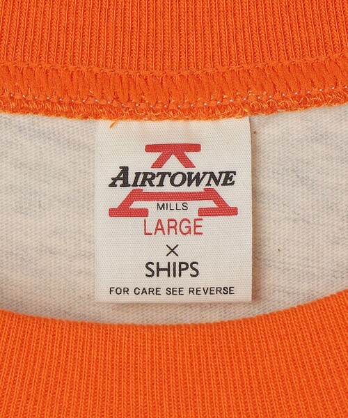 SHIPS（シップス）の「AIRTOWNE: リンガー Tシャツ（Tシャツ/カットソー・メンズ・ネイビー/オレンジ・MEDIUM/LARGE/X-LARGE）」の6枚目の写真