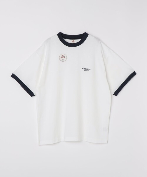 SHIPS（シップス）の「AIRTOWNE: リンガー Tシャツ（Tシャツ/カットソー・メンズ・ネイビー/オレンジ・MEDIUM/LARGE/X-LARGE）」の10枚目の写真