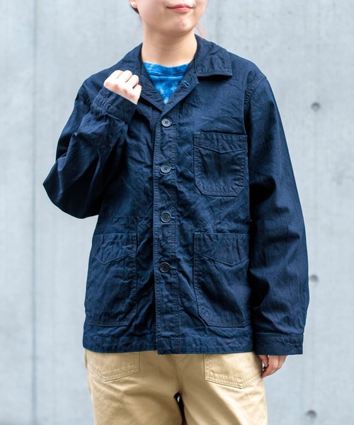 OMNIGOD womens / オムニゴッド] インディゴダック フレンチワーク