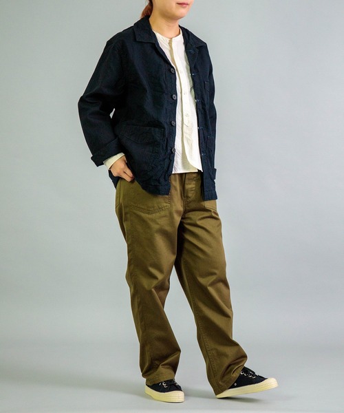 OMNIGOD womens / オムニゴッド] インディゴダック フレンチワーク
