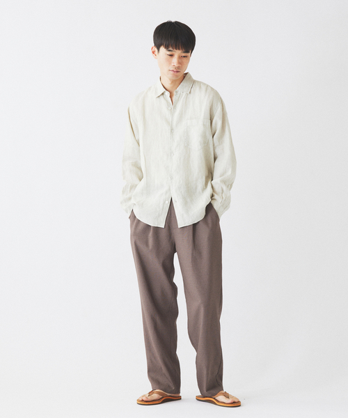 JOURNAL STANDARD relume(ジャーナルスタンダード レリューム)の「テック ウーヴン オーバル イージースラックス(スラックス・メンズ・ブラックミックス/ナチュラル/ウッド/ブラック・LARGE/MEDIUM/SMALL)」の9枚目の写真