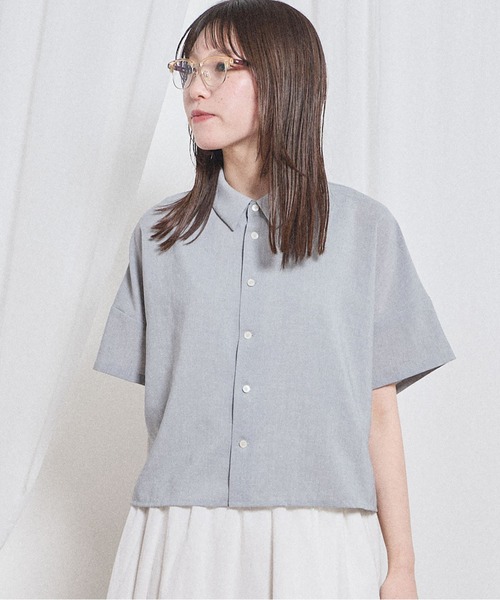 fig London(フィグロンドン)の「Teddy shirt(シャツ/ブラウス・レディース・ピンク/チェック/グレー・FREE)」の12枚目の写真