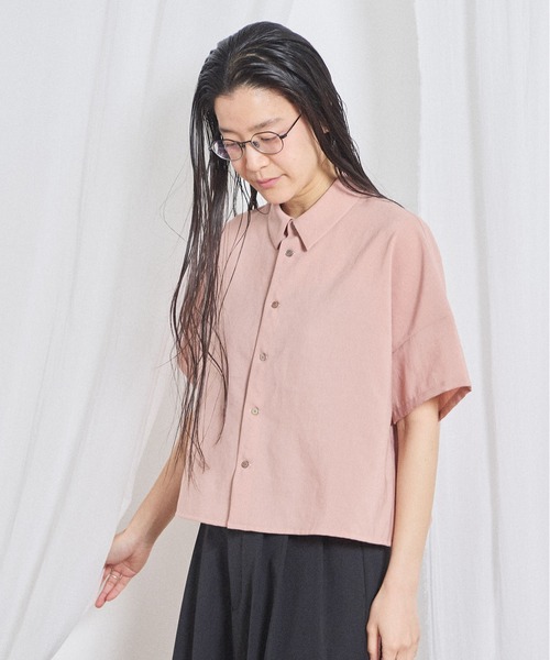 fig London(フィグロンドン)の「Teddy shirt(シャツ/ブラウス・レディース・ピンク/チェック/グレー・FREE)」の13枚目の写真