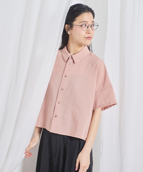 fig London(フィグロンドン)の「Teddy shirt(シャツ/ブラウス・レディース・ピンク/チェック/グレー・FREE)」の15枚目の写真