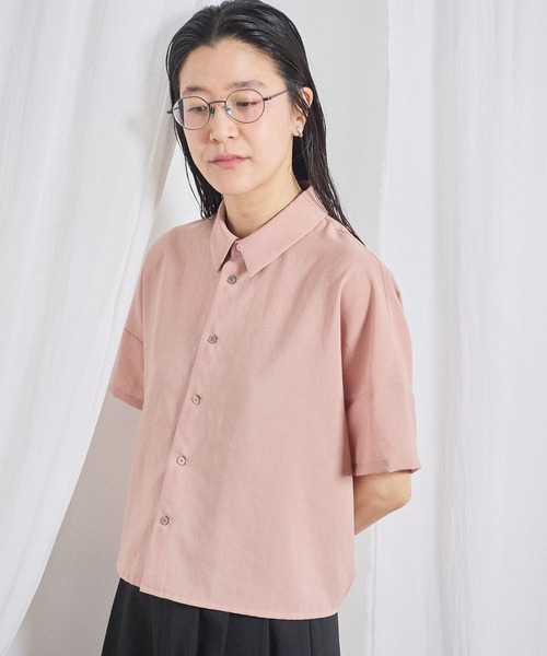 fig London(フィグロンドン)の「Teddy shirt(シャツ/ブラウス・レディース・ピンク/チェック/グレー・FREE)」の16枚目の写真