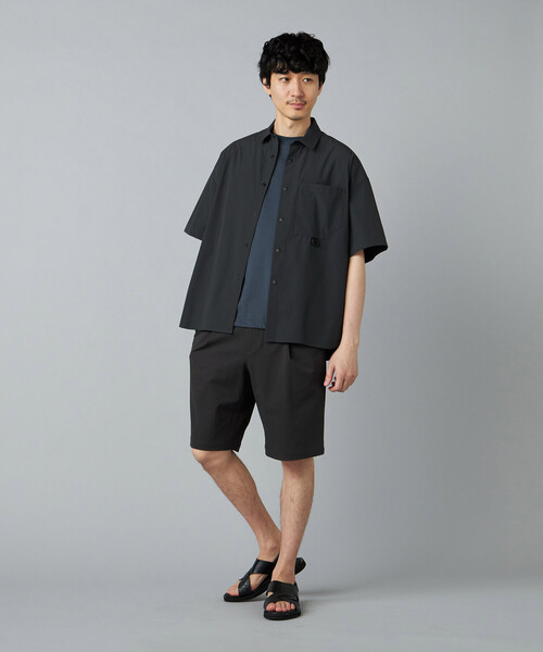 COMME CA MEN(コムサメン)の「ドビーワッフル ハーフパンツ(その他パンツ・メンズ・ブラック/チャコールグレー・L/M)」の10枚目の写真