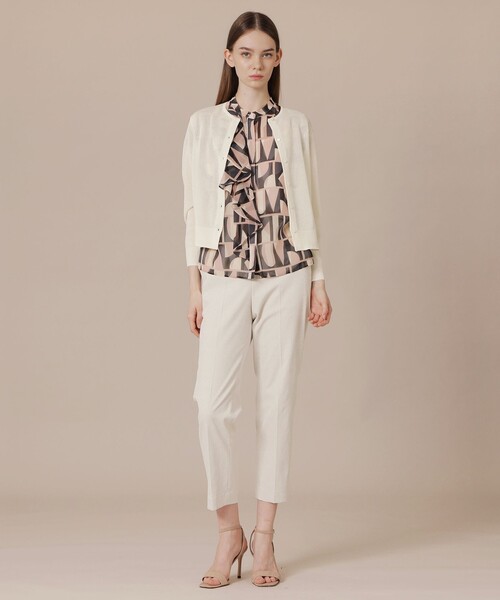 MACKINTOSH LONDON(マッキントッシュ ロンドン)の「【WEB・一部店舗限定】シアーニットカーディガン(ニット/セーター・レディース・オフホワイト/ブラック・38)」の3枚目の写真