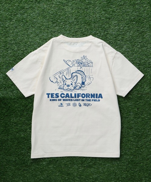 The Endless Summer（エンドレスサマー）の「TES SURF PRO.BALL ROOKIE T-SHIRT / Tシャツ（Tシャツ/カットソー・メンズ・アイボリー/ホワイト/グリーン系その他3・SMALL/MEDIUM/LARGE/X-LARGE）」の13枚目の写真
