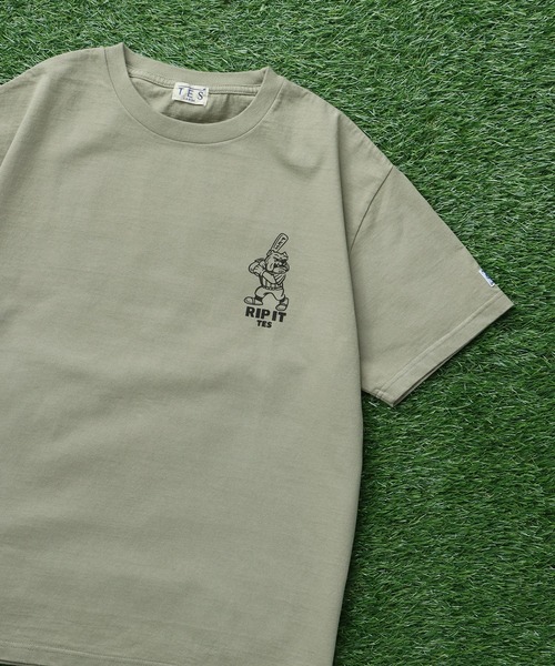 The Endless Summer（エンドレスサマー）の「TES SURF PRO.BALL ROOKIE T-SHIRT / Tシャツ（Tシャツ/カットソー・メンズ・アイボリー/ホワイト/グリーン系その他3・SMALL/MEDIUM/LARGE/X-LARGE）」の4枚目の写真