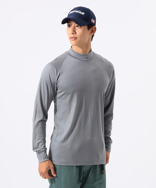BEAMS GOLF(ビームスゴルフ)の「【別注】Marmot / メリノウール ロングスリーブ モックネックシャツ(Tシャツ/カットソー・メンズ・チャコールグレー/ブラック・M/S/L/XL)」の1枚目の写真