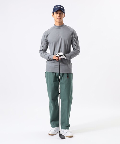 BEAMS GOLF(ビームスゴルフ)の「【別注】Marmot / メリノウール ロングスリーブ モックネックシャツ(Tシャツ/カットソー・メンズ・チャコールグレー/ブラック・M/S/L/XL)」の3枚目の写真