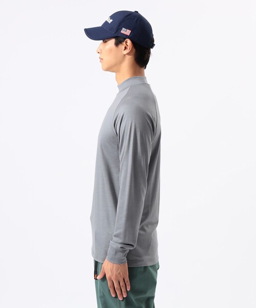 BEAMS GOLF(ビームスゴルフ)の「【別注】Marmot / メリノウール ロングスリーブ モックネックシャツ(Tシャツ/カットソー・メンズ・チャコールグレー/ブラック・M/S/L/XL)」の6枚目の写真