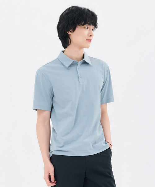 CHASECULT（チェイスカルト）の「共用クールカラー半袖Tシャツ-FCRU5714E0D（ポロシャツ・メンズ・スカイブルー・105/110/90/95/100）」の3枚目の写真