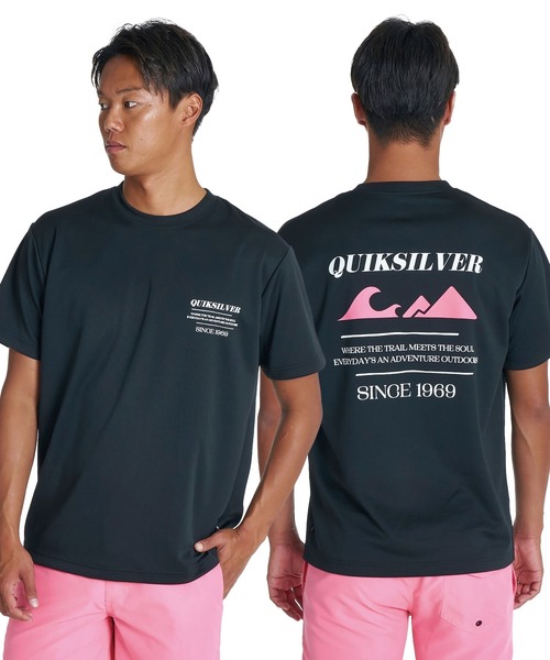 Quiksilver(クイックシルバー)の「QUIKSILVER メンズ TEXT LOGO SS 半袖Tシャツ 速乾 UPF50+ ドライタッチ【2026年夏モデル】(Tシャツ/カットソー・メンズ・ホワイト/ブラック/ブルー・X-LARGE/LARGE/MEDIUM/SMALL)」の1枚目の写真