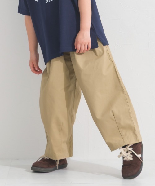 OMNES(オムネス)の「キッズ ウォッシュ加工 ダンプサーカスバルーンパンツ(その他パンツ・キッズ・ベージュ/カーキ/ブラック/イエロー・L/M)」の3枚目の写真