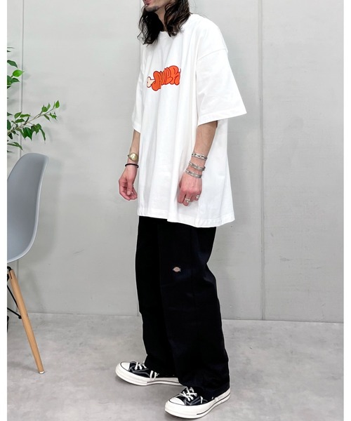 DOUBLE STEAL(ダブルスティール)の「3柄アソートTシャツ(Tシャツ/カットソー・メンズ・ダークグリーン/ブラック/ホワイト・3XL/2XL/X-LARGE/4XL)」の8枚目の写真