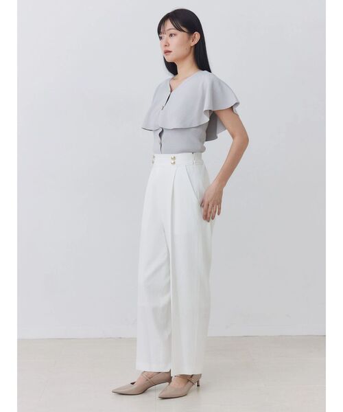TONAL(トーナル)の「【HEAT BARRIER】マリンストレートパンツ(その他パンツ・レディース・ベージュ/ネイビー/オフホワイト・SMALL/MEDIUM)」の11枚目の写真