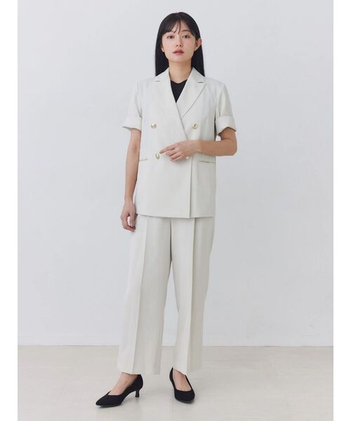 TONAL(トーナル)の「【HEAT BARRIER】マリンストレートパンツ(その他パンツ・レディース・ベージュ/ネイビー/オフホワイト・SMALL/MEDIUM)」の12枚目の写真