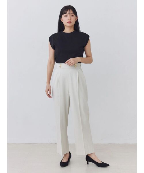TONAL(トーナル)の「【HEAT BARRIER】マリンストレートパンツ(その他パンツ・レディース・ベージュ/ネイビー/オフホワイト・SMALL/MEDIUM)」の15枚目の写真