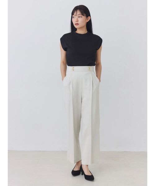 TONAL(トーナル)の「【HEAT BARRIER】マリンストレートパンツ(その他パンツ・レディース・ベージュ/ネイビー/オフホワイト・SMALL/MEDIUM)」の16枚目の写真