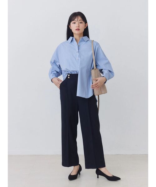 TONAL(トーナル)の「【HEAT BARRIER】マリンストレートパンツ(その他パンツ・レディース・ベージュ/ネイビー/オフホワイト・SMALL/MEDIUM)」の17枚目の写真