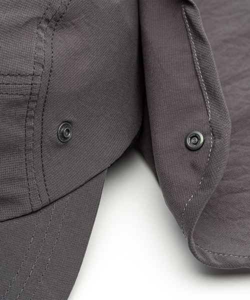 meanswhile(ミーンズワイル)の「Breathable Shade Cap(キャップ・メンズ・ベージュ/ブラック/チャコール・FREE)」の6枚目の写真