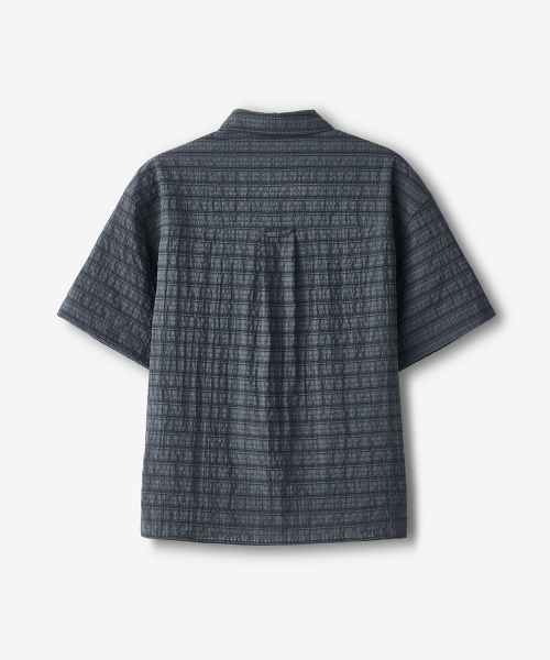 ECORR(エコル)の「クリンクルクロップ半袖シャツ_チャコール(シャツ/ブラウス・レディース・その他・MEDIUM/LARGE)」の5枚目の写真