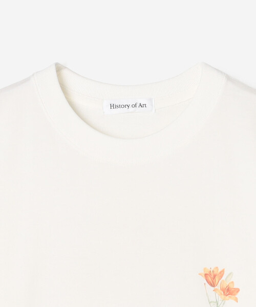 Bshop(ビショップ)の「History of Art | プリントTシャツ FLOWER WOMEN(Tシャツ/カットソー・レディース・ホワイト系その他・S)」の4枚目の写真