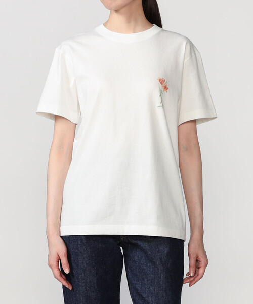 Bshop(ビショップ)の「History of Art | プリントTシャツ FLOWER WOMEN(Tシャツ/カットソー・レディース・ホワイト系その他・S)」の1枚目の写真