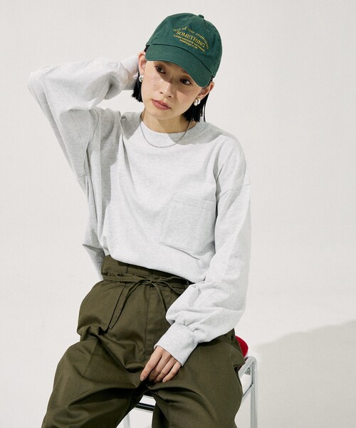 OUR長袖 カットソー グレー FREEサイズ ブランド古着】長袖カットソー（Tシャツ/カットソー）｜FREAK'S STORE