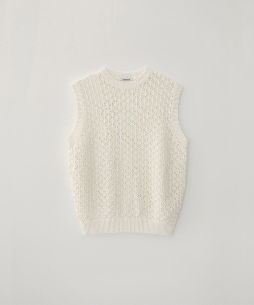 BLANKROOM(ブランクルーム)の「スカシニットベスト_IVORY(ベスト・レディース・その他・1/2/3)」の1枚目の写真
