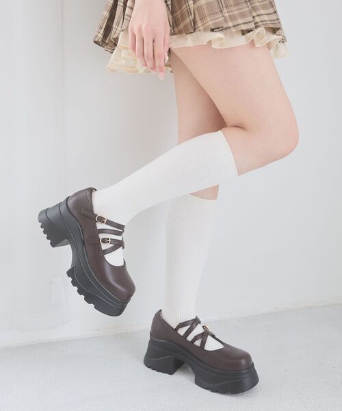 ダブルクロス厚底スニーカーローファー（ローファー）｜MAJESTIC LEGON