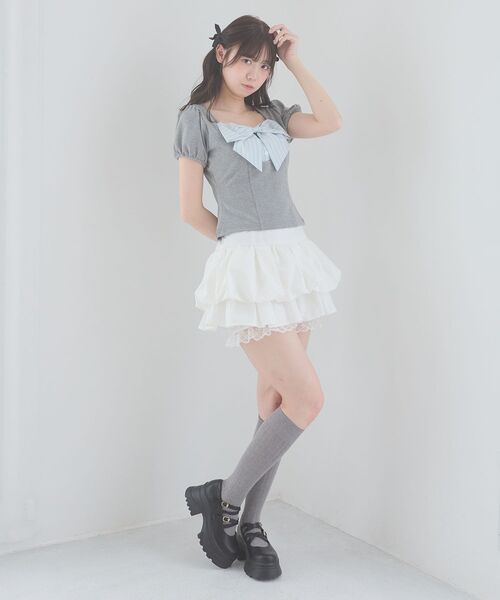 MAJESTIC LEGON（マジェスティックレゴン）の「ダブルクロス厚底スニーカーローファー（ローファー・レディース・ブラック/ブラウン・SMALL/LARGE/MEDIUM/X-LARGE）」の13枚目の写真