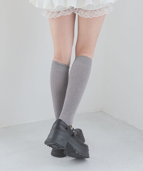 MAJESTIC LEGON（マジェスティックレゴン）の「ダブルクロス厚底スニーカーローファー（ローファー・レディース・ブラック/ブラウン・SMALL/LARGE/MEDIUM/X-LARGE）」の18枚目の写真